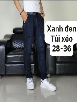 Quần dài túi xéo xanh đen